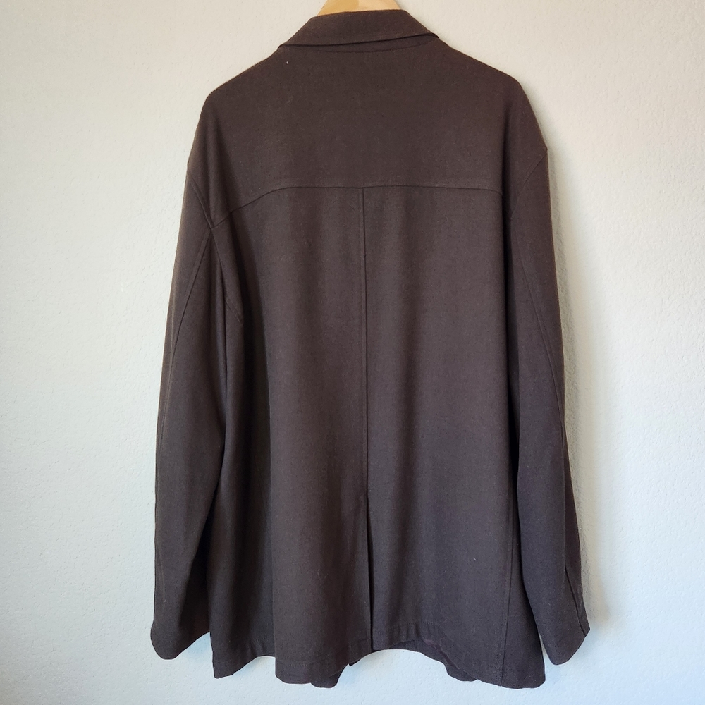 Men's Big & Tall Brown Alfani Fully Lined Jacket Size XXL - Picture 5 of 6